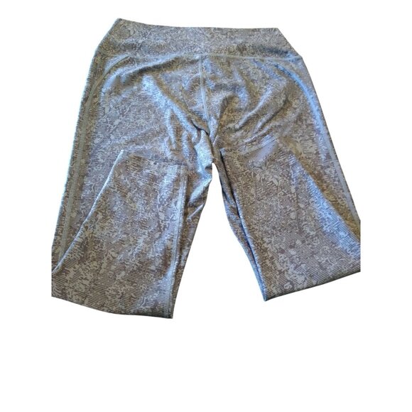 Fabletics Gray Patterned Womens High Waist Leggings Yoga Pants Size XL - Picture 6 of 11